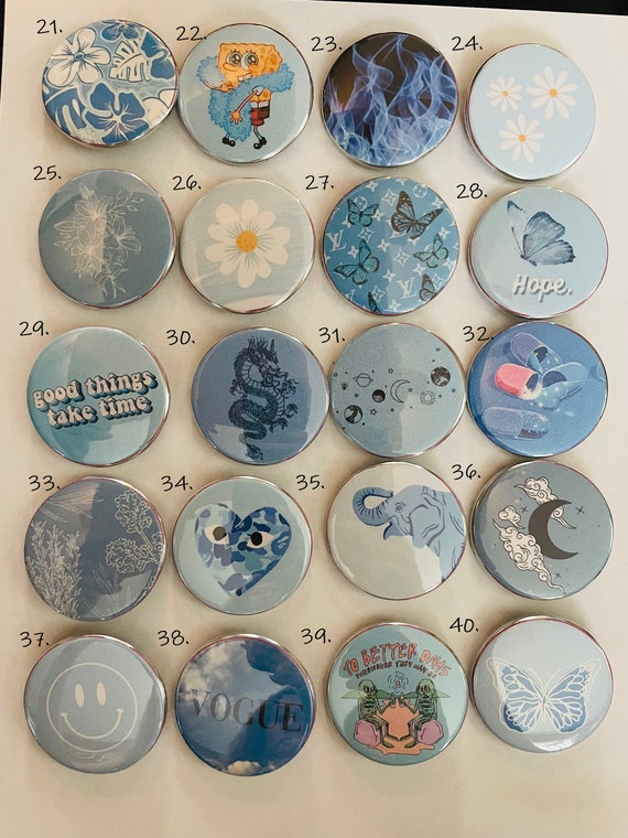 Aesthetic Pins and Buttons for Sale