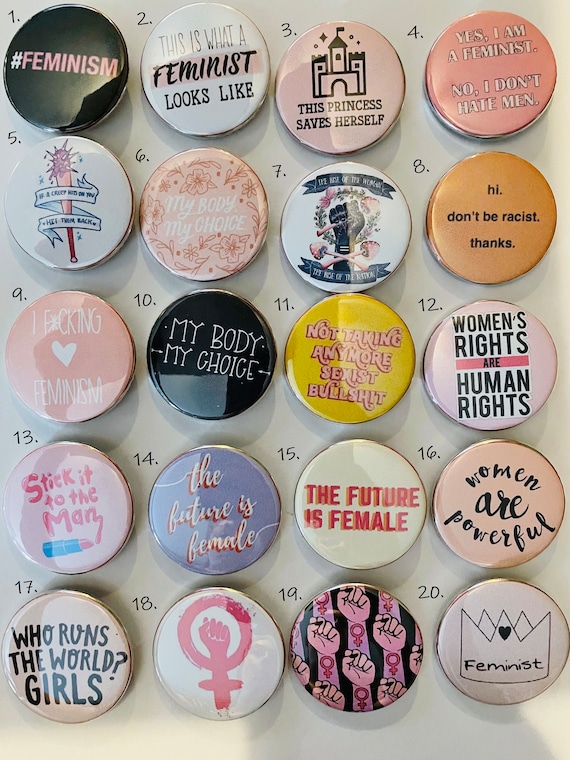 Women's Rights / Feminist Button Pins - Etsy