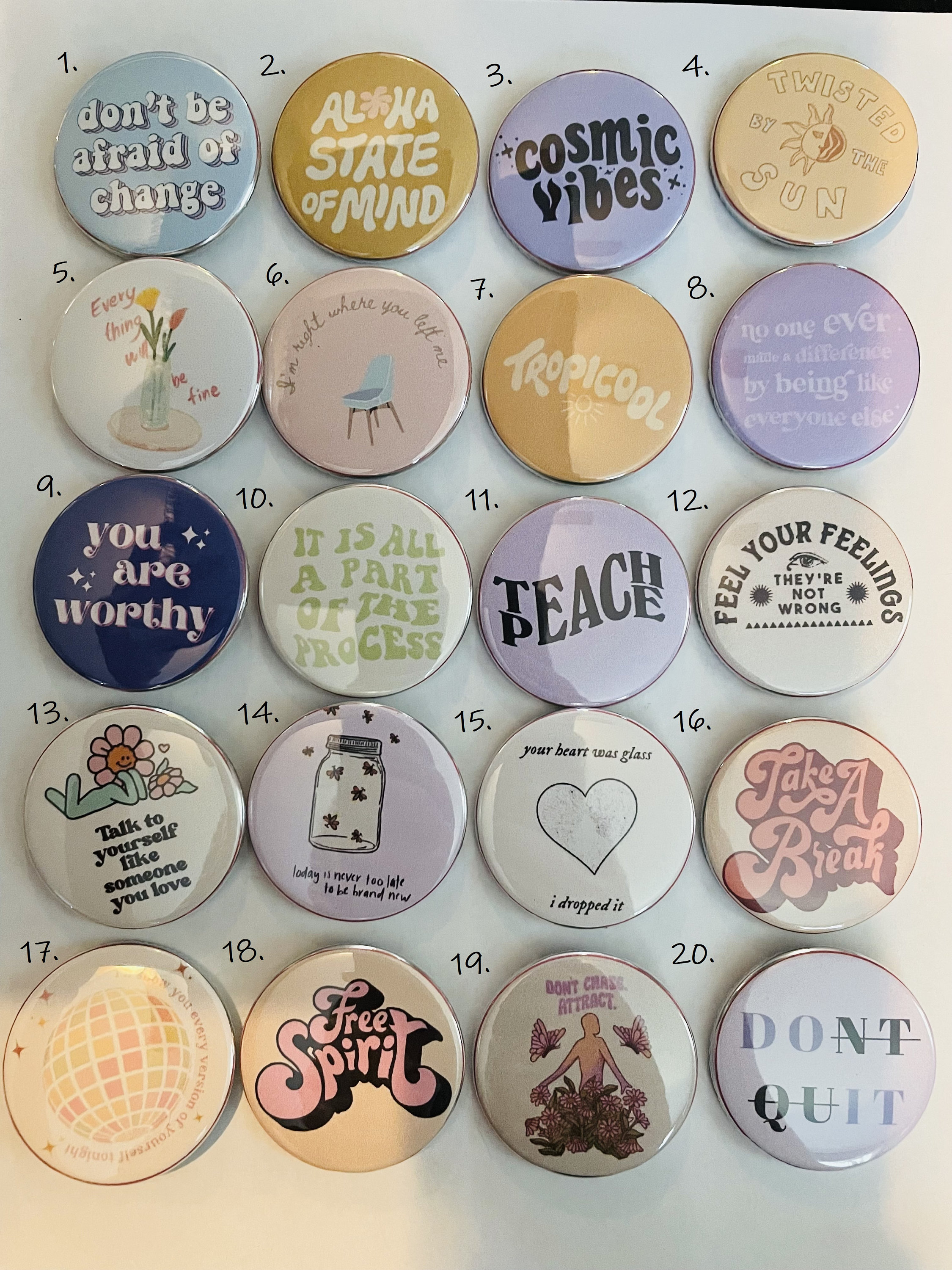 Fun Sayings Button Pins Etsy