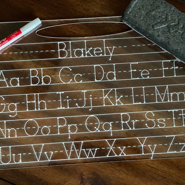 Letter Tracing Board Etsy