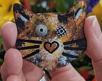 Calico Cat Magnet (Hand Painted)
