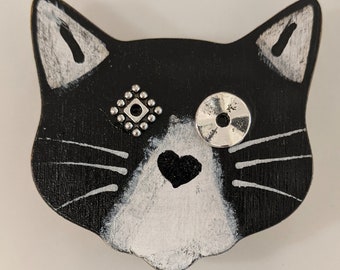 Tuxedo Cat Magnet (Hand Painted)