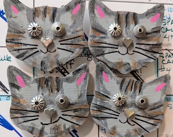 Tabby Cat Magnet (Hand Painted)