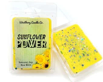 Sunflower Power Wax Melts | Soy Wax Melts | Gifts for her | Wax Warmers | Wax Melts | Candle Alternatives | Home Fragrance | Home Decor