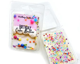 Birthday Cake Batter Soy Wax Melts: Sugared Buttercream Frosting Bakery Blend
