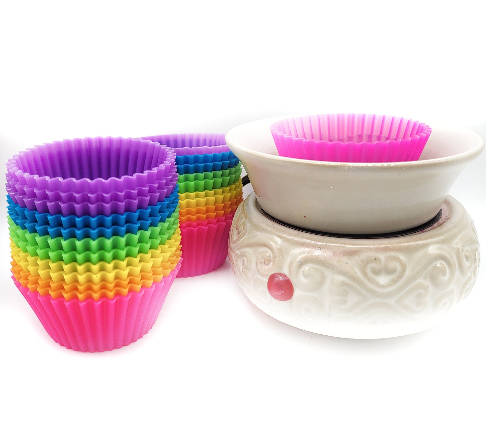 Wax Melt Liner Reusable Silicone Liners Assorted Colors Etsy