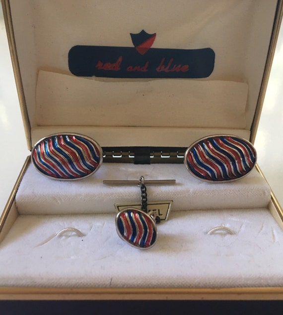 1960s Cufflink & Tie Pin Set