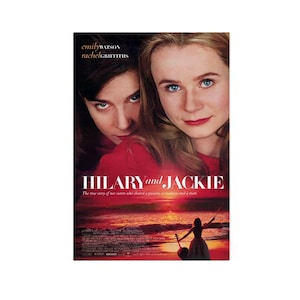 Pôster original do filme 1998 HILARY & JACKIE 27x40 &quot;Folha única pôster Emily Watson Rachel Griffiths