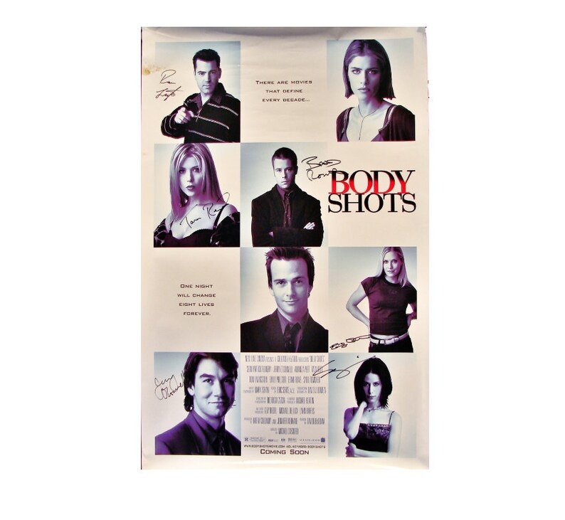 1999 BODY SHOTS Movie Poster 27x40 SIGNED Ron Livingston, Jerry O'Connell, Tara Reid, Brad Rowe, Emily Procter, Sybil Darrow image 3