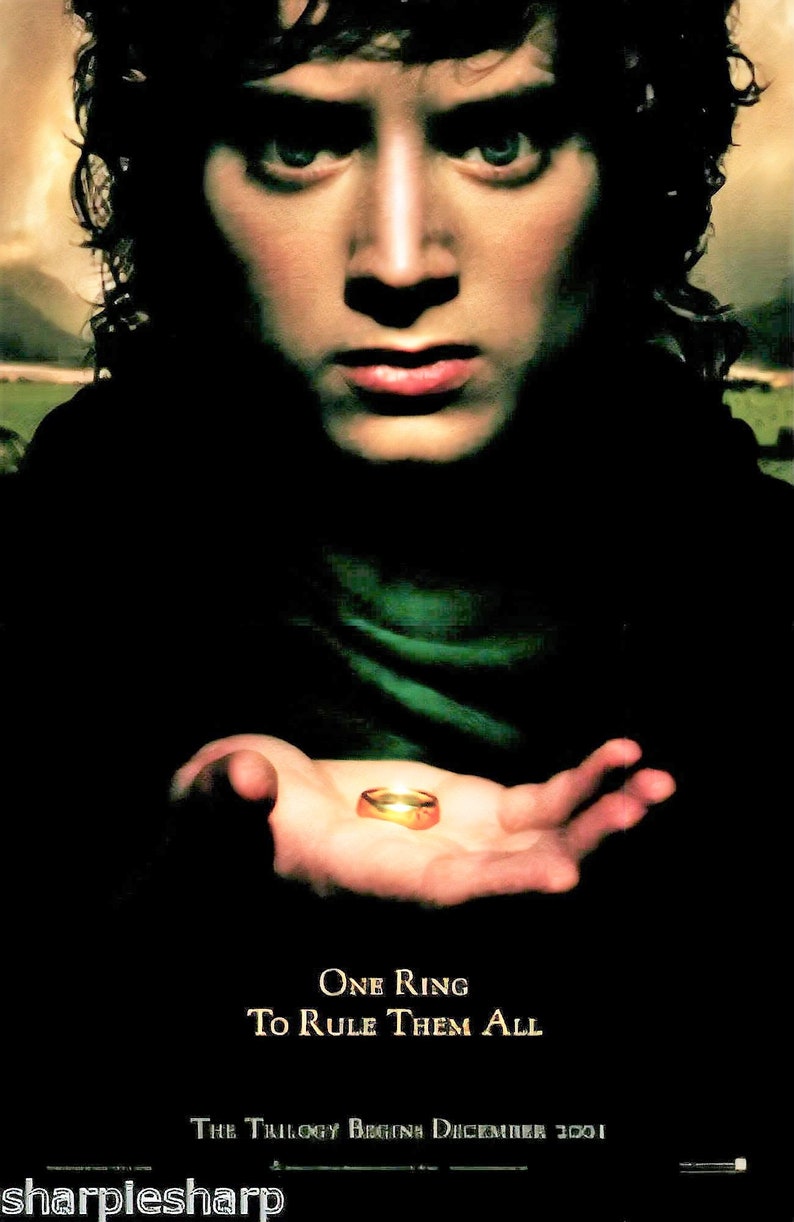 5 Movie POSTERS LORD of the RINGS Original 2001-2002 lotr 4 13x20 posters & 1 11x17 poster image 3