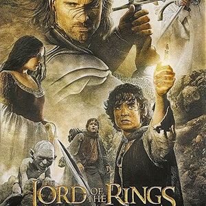 5 Movie POSTERS LORD of the RINGS Original 2001-2002 lotr 4 13x20 posters & 1 11x17 poster image 7