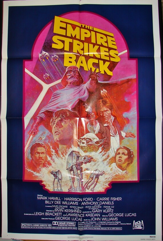 Sequal - 1982 The Poster 27x41 Star BACK Re-release R820180 Movie STRIKES Wars EMPIRE Etsy