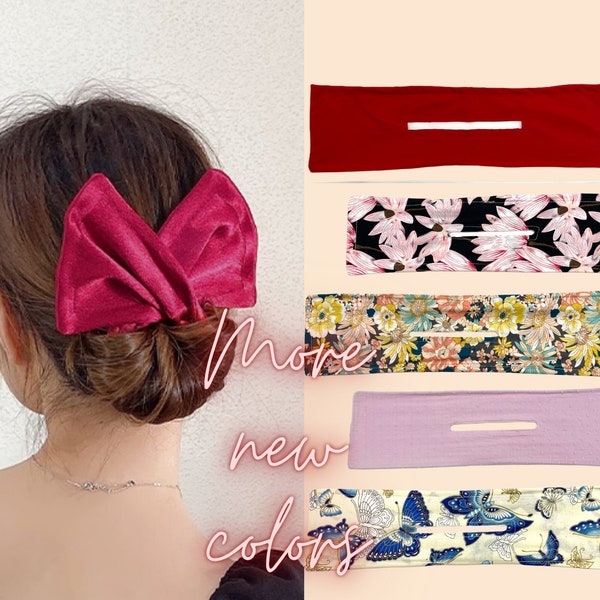 Updo Bun Maker-Cloth Twist Bun Wire-Wire Bun maker-Handmade Wire Chignon Maker-Easy Bun Maker-Floral Print-Thinner/thicker hair updo maker