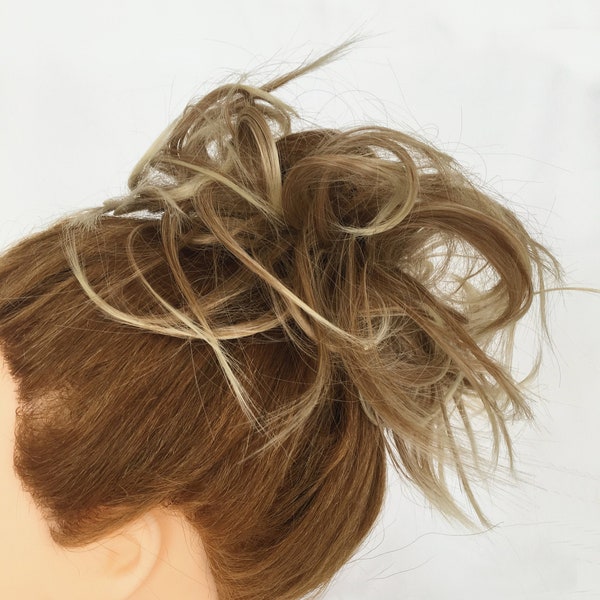Messy Bun Scrunchie-Curly Messy Synthetic Hair Bun-High Quality-Chignon Hair Bun extension-updo maker-Scrunchie wig-pony tail elevate-volume