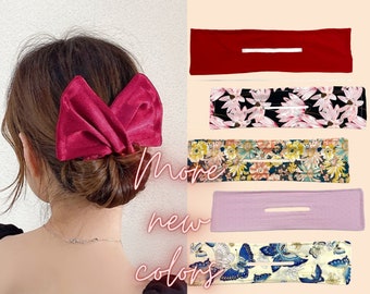 Updo Bun Maker-Cloth Twist Bun Wire-Wire Bun maker-Handmade Wire Chignon Maker-Easy Bun Maker-Floral Print-Thinner/thicker hair updo maker