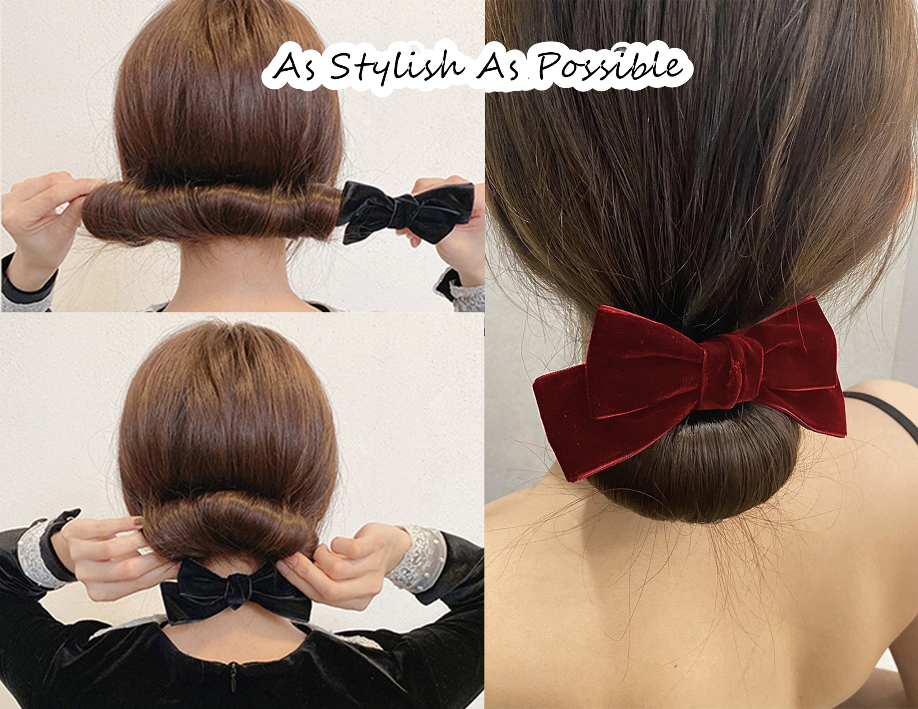 How To Make A Hair Bun Bow