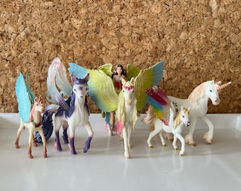 Schleich Bayala Bundle Pegasus Rainbow Fairy Elf Foal