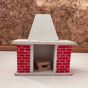 LUNDBY Fireplace | Scale 1:16 Vintage Dollhouse 1960s