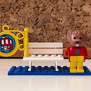 LEGO FABULAND | 3719 Bus Stop | 1980s Vintage Lego Toys | Childhood Memories | Animal Head