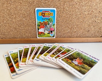 1980s Vintage Forest Families | Cardgame with cute photos of the families |