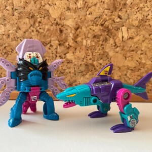 Transformers G1 ’Tentakil’ & ‘Overbite’ | Seacons Piranacon | Hasbro 1988 Vintage Action Figure | Collector Toys