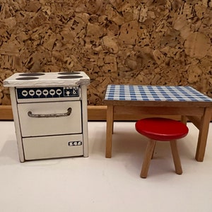 Old LISA of Denmark Kitchen | Scale 1:16 Vintage Dollhouse 1970s