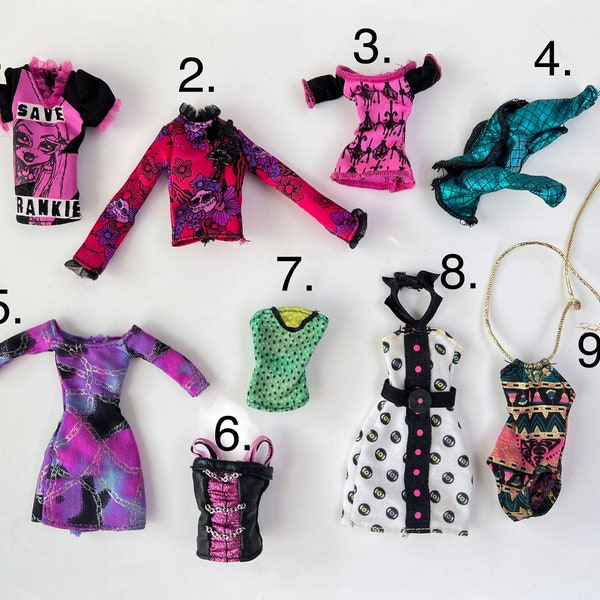 Monster High Outfits Clothes | Pick Your Own | Complete Your Doll