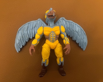 Power Rangers Figur | Mächtiger Morphin | Peckster | Bandai 1994 | Böser Weltraum Alien | Vintage Spielzeug für Erwachsene Sammler