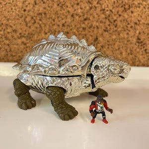 TMNT Metallized Technodrome 1994 | Mini Mutants | Playmates Mirage Studio | Teenage Mutant Ninja Turtles | Vintage Action Figure