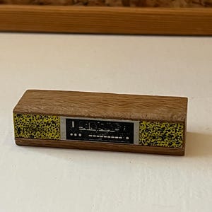 LISA of Denmark Radio | Scale 1:16 Vintage Dollhouse Furniture | Oak Wood
