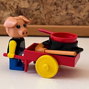 LEGO FABULAND | 3784 Hugo Hog the Tinker | 1980s Vintage Lego Toys | Childhood Memories | Animal Head