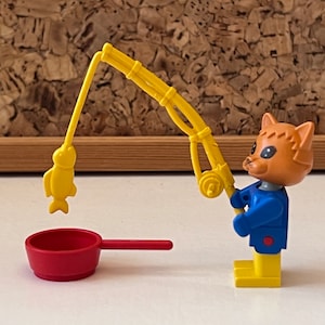 LEGO FABULAND | 3701 Fisherman Cornelius Cat | 1980s Vintage Lego Toys | Childhood Memories | Animal Head