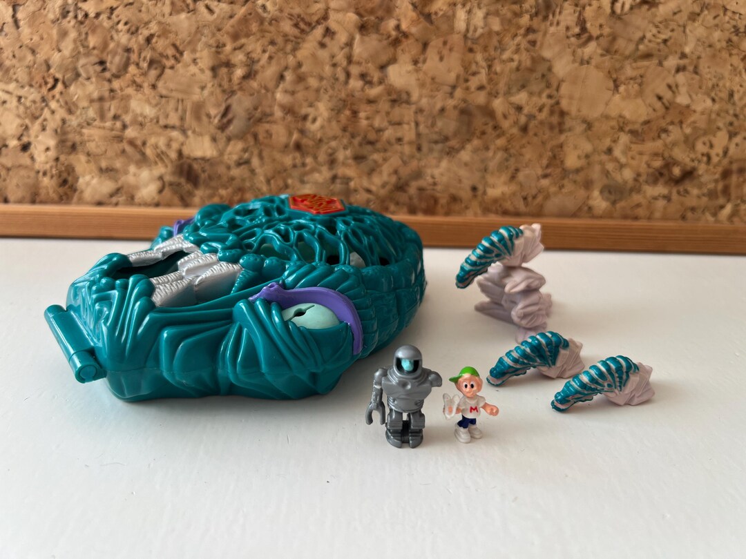 Mighty Max ‘liquidates the Ice Alien’ COMPLETE Compact 1992 Bluebird Toys  Vintage Toy for Adult Collector