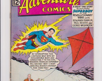 Adventure Comics #296: Cómics de la Edad de Plata/ Rango de calificación: 4.5 a 5.0/ Cuentos del mundo bizarro/Héroes de la Guerra Revolucionaria