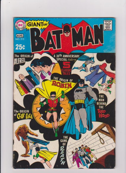 Batman #213 : Silver Age Comics / Grade Range - 6.0 to 7.0 - Etsy