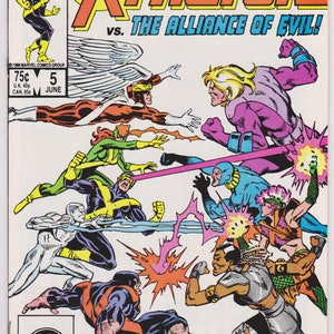 May include: A comic book cover featuring a group of superheroes fighting against a group of villains. The cover is titled "X-Factor vs. The Alliance of Evil!" and features a bright, colorful illustration with a dynamic pose.