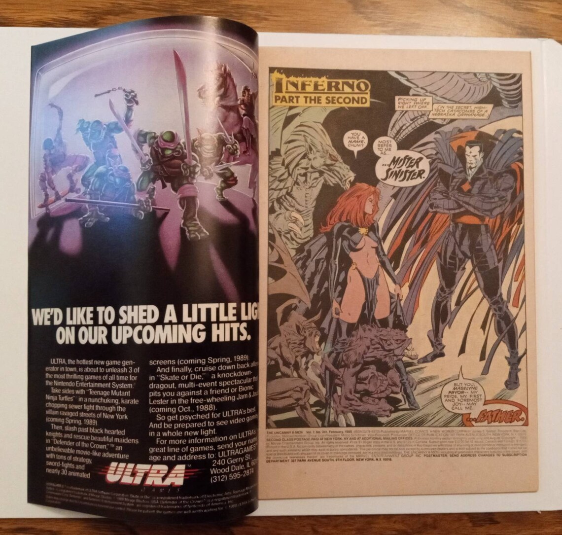 The Uncanny Xmen 241 Copper Age Comics / Grade Range 9.4 Etsy