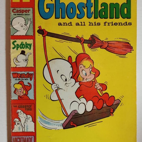 Casper's Ghostland #1 : Early Silver Age Comics / Grade Range - 5.0 to 5.5 / Harvey Pub.