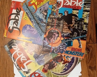 Jon Sable Frilansserier Lot #1-5: Bronsålderns serier / Betygsintervall - 7.0 till 9.0 / Mike Grell / First Comics