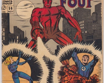 Fantastic Four #56 : Silver Age / Grade Range - 3.5 to 4.0