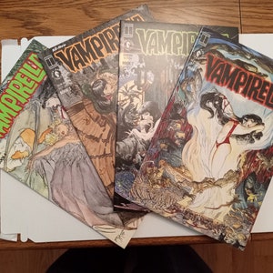 Vampirella Morning in America Lot #1-4 : Copper Age Comics / High Grade Lot / Harris Publications / Black and White Comics