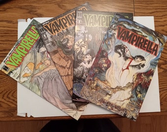Vampirella Morning in America Lot #1-4 : Copper Age Comics / High Grade Lot / Harris Publications / Black and White Comics