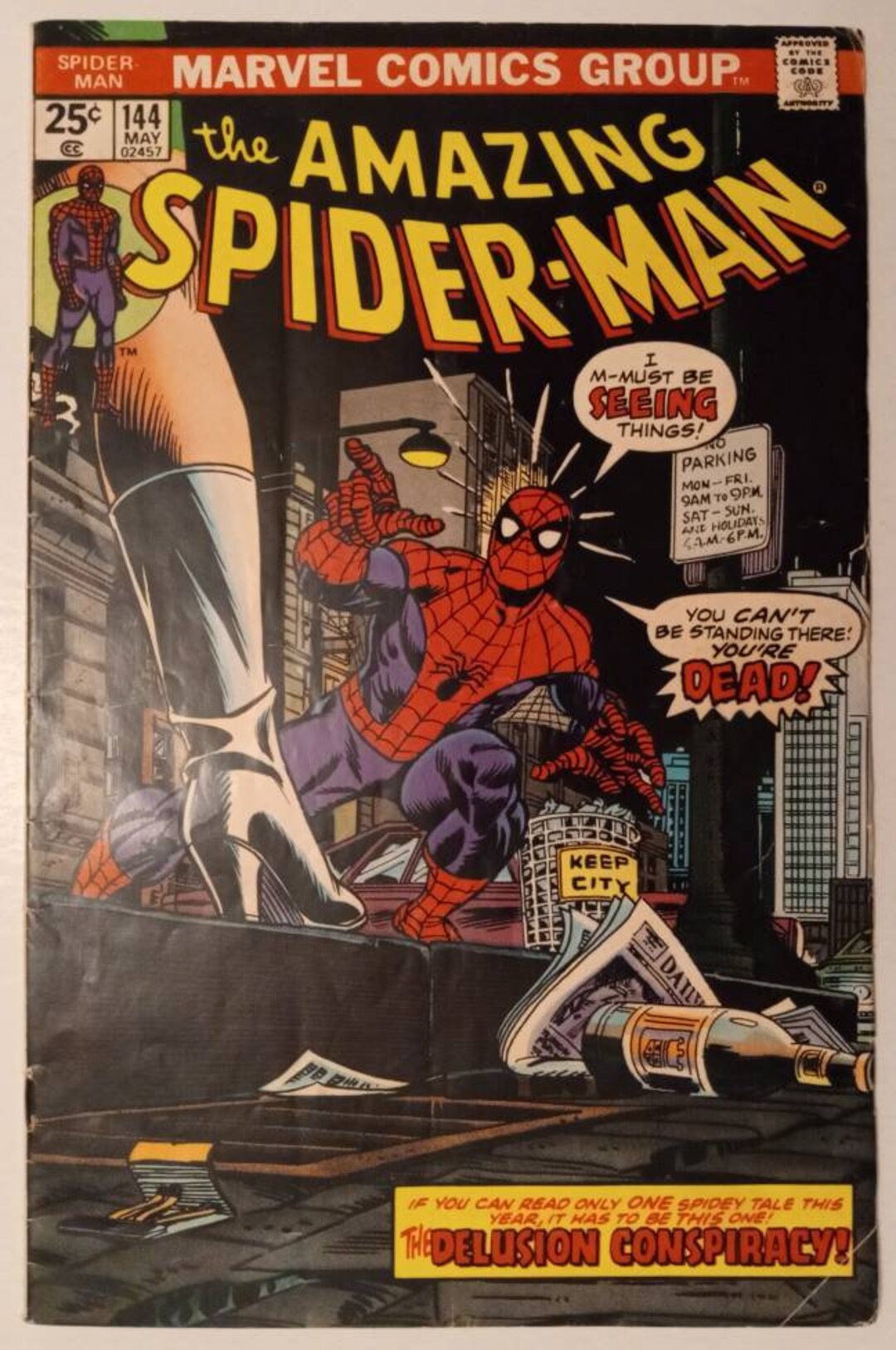 The Amazing Spider-man #144 / Grade Range - 5.0 / MVS Intact - Etsy