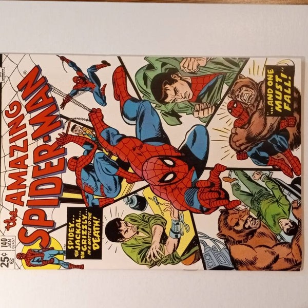 The Amazing Spider-Man #140 : Bronze Age Comics/ Grade Range - 7.5 to 8.0 / 1st App. Glory Grant.