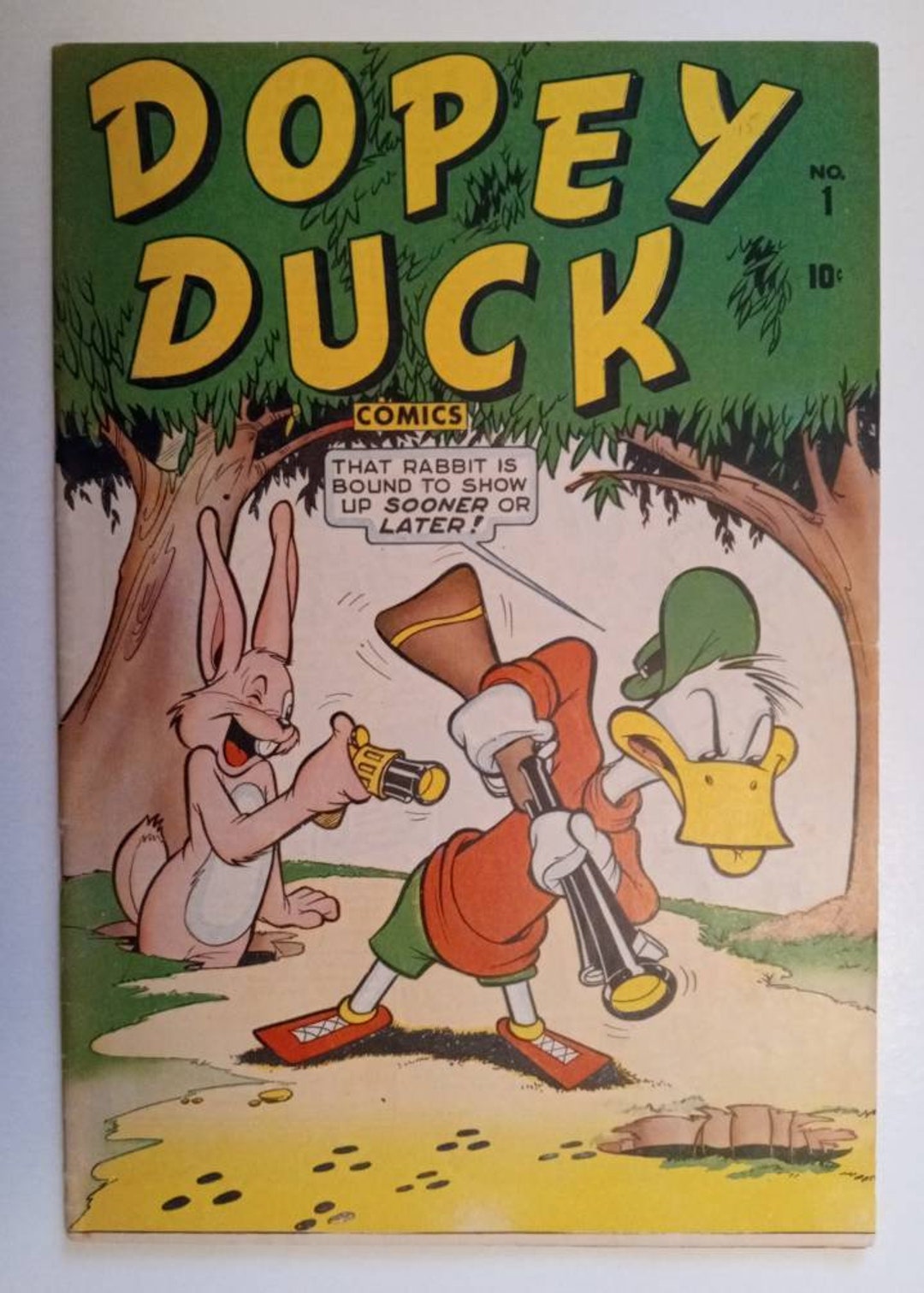 Dopey Duck 1 G A 77 Year Old Comic Book Grade Range 5 5 To 7 dopey-duck-1-g-a-77-year-old-comic-book-grade-range-5-5-to-7