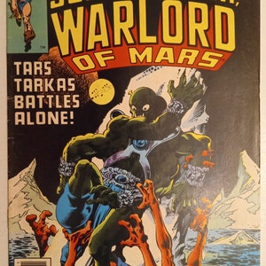 John Carter Warlord of Mars #18 / Età del Bronzo / 7.0 / Prima opera d'arte dei fumetti di Frank Miller