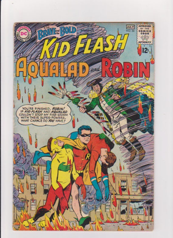 The Brave and the Bold 54 : Silver Age Comics / Grade Range 3.5 to 4.0 /  1st App. Teen Titans 
