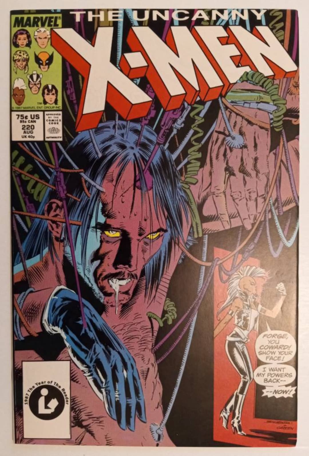 The Uncanny Xmen 220 Copper Age Comics / Grade Range 9.4 Etsy