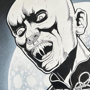Original Barlow Art - Salem&#39;s Lot - Horror Wall Decor - Steven King - Original Horror Art - 8.5x11