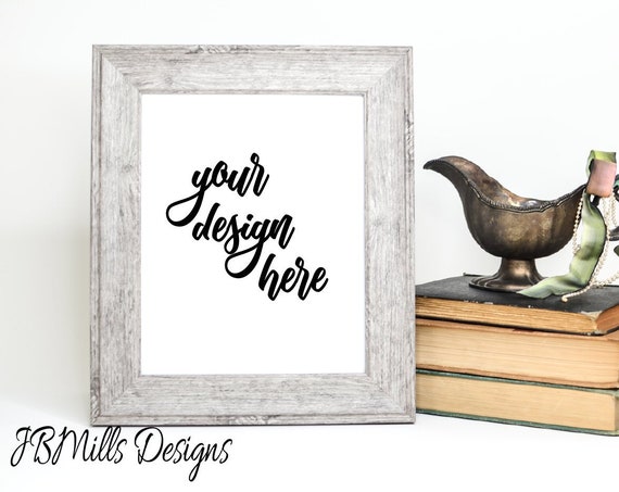 Frame Mockup Wood Farmhouse Style Fixer Upper Frame Mockup